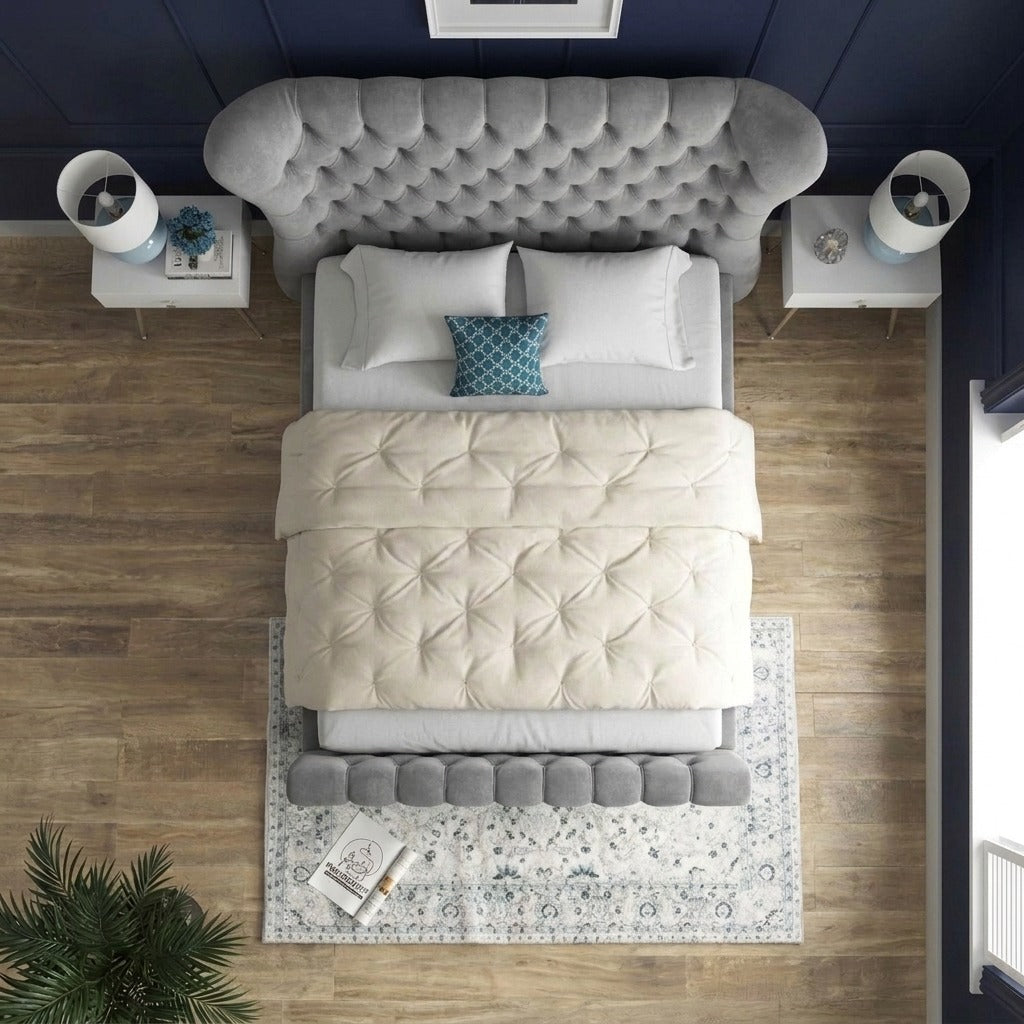 OXFORD WINGBACK BED FRAME
