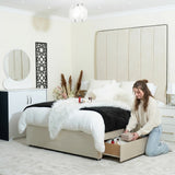 CAMBRIDGE PIPING DIVAN BED