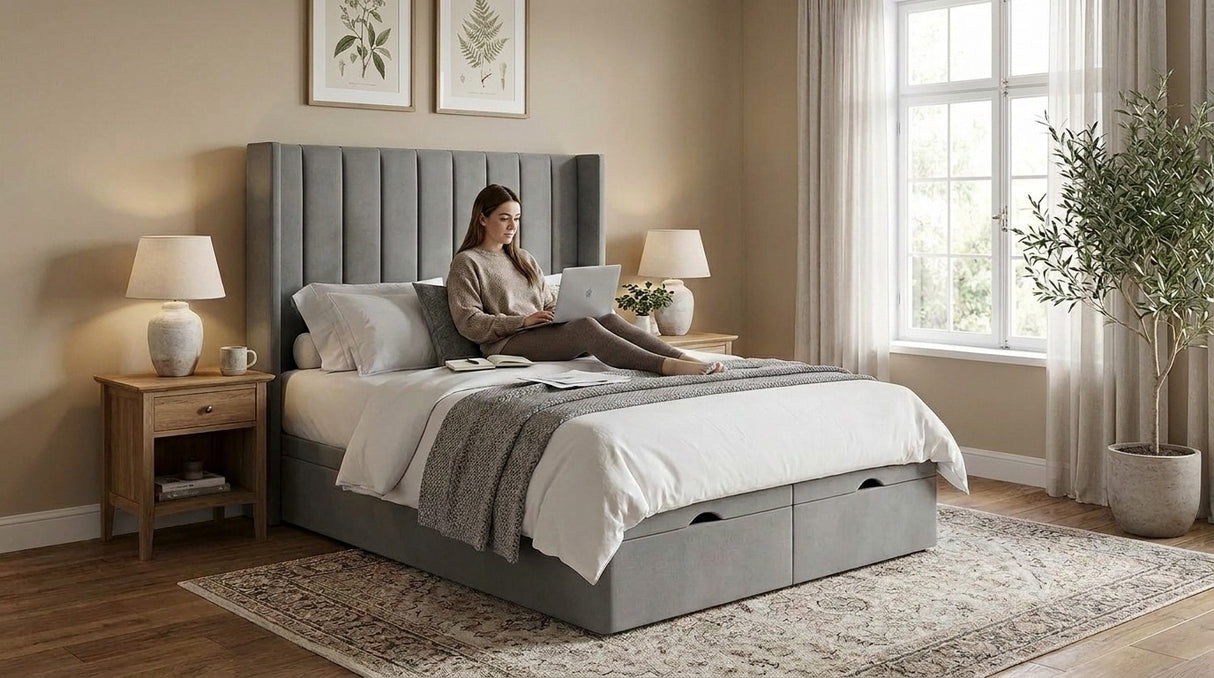 WING PANELLED DIVAN BED